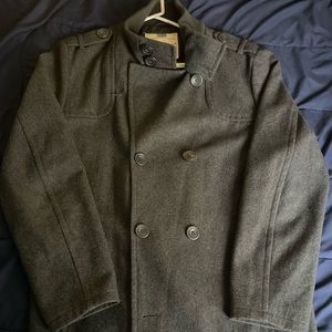 American Rag Gray 3/4 length peacoat solider style jacket. XL